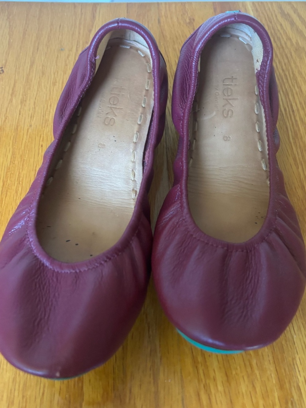 Burgundy Tieks Size 8
